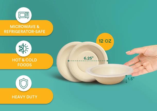 Sind gro&szlig;e Einweg-Serviersch&uuml;sseln umweltfreundlich f&uuml;r warme und kalte Speisen geeignet?