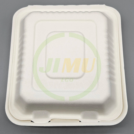 Quadratische 8-Zoll-Burgerbox mit 3 F&auml;chern
